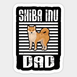 Shiba Inu Dad Proud Dogs Sticker